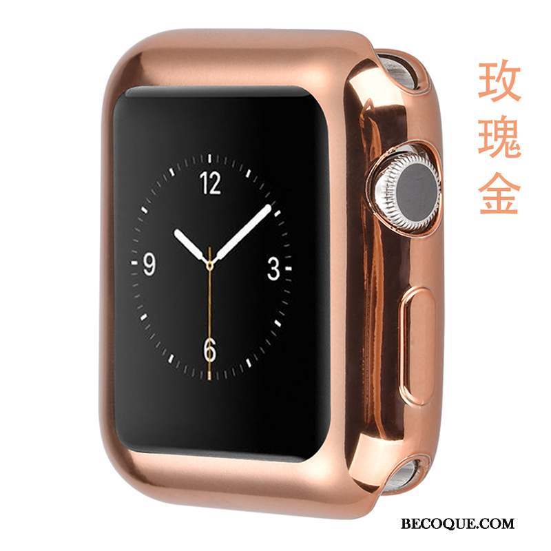 Apple Watch Series 4 Placage Tout Compris Noir Incassable Silicone Coque