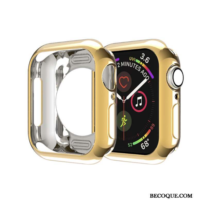 Apple Watch Series 4 Très Mince Membrane Or Étui Coque Border