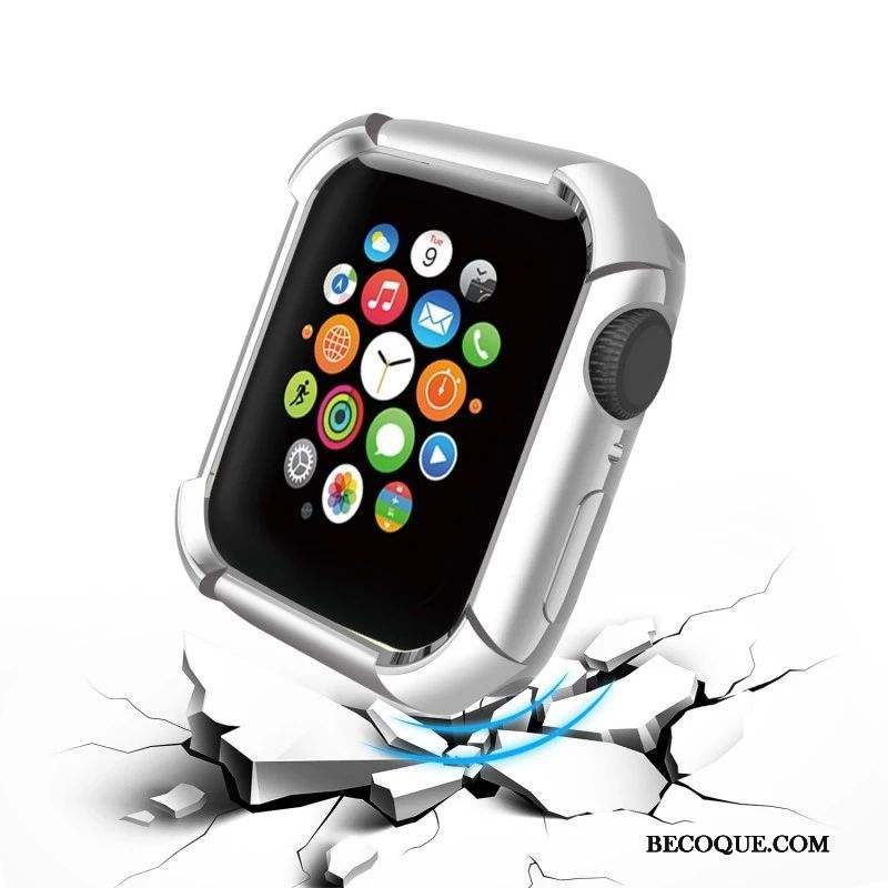 Apple Watch Series 5 Coque Accessoires Tout Compris Silicone Placage Protection Noir