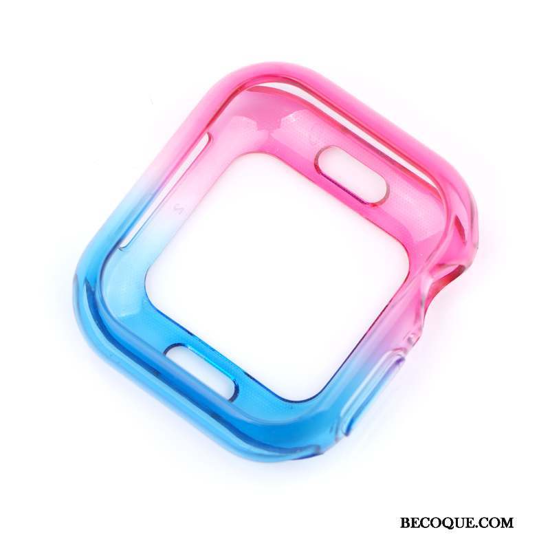 Apple Watch Series 5 Coque Protection Bicolore Tendance Personnalité Dégradé Incassable