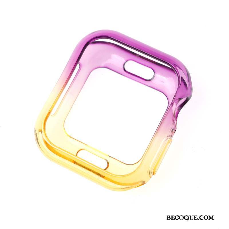 Apple Watch Series 5 Coque Protection Bicolore Tendance Personnalité Dégradé Incassable