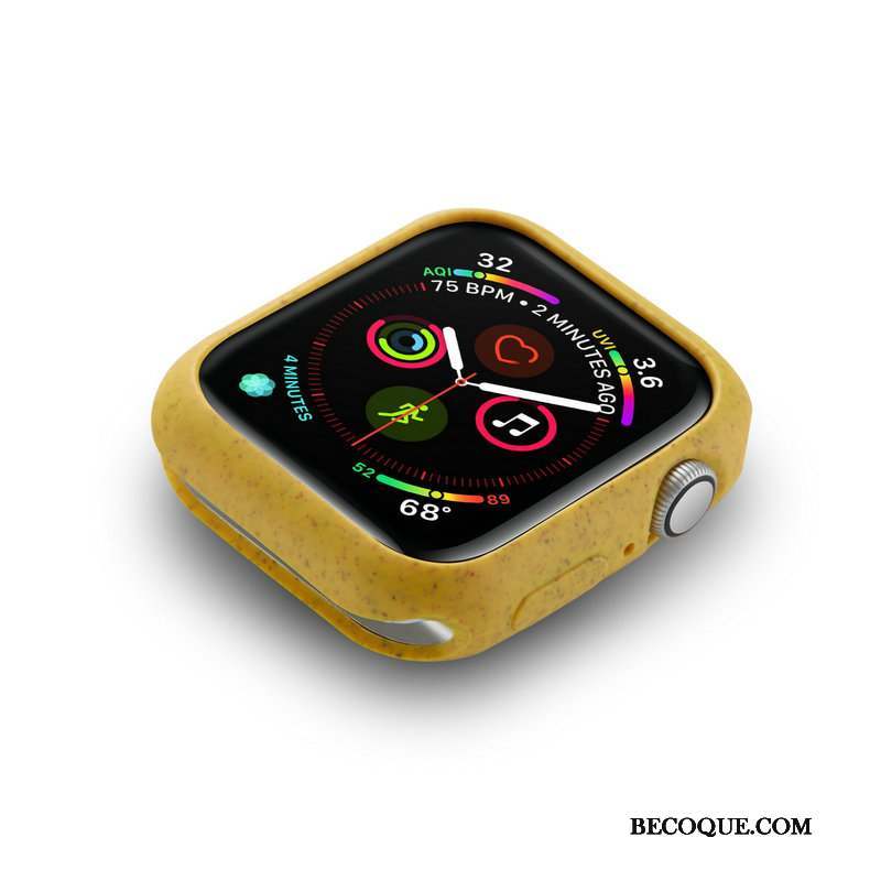 Apple Watch Series 5 Coque Rose Délavé En Daim Dragon Protection Fluide Doux