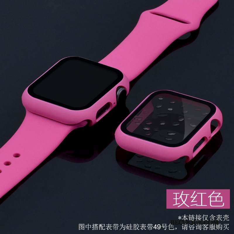 Apple Watch Series 5 Coque Étui Très Mince Tempérer Tout Compris Membrane Bleu