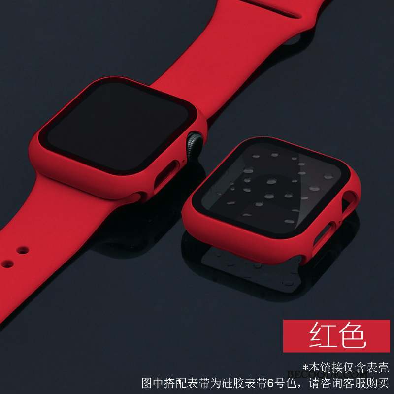 Apple Watch Series 5 Coque Étui Très Mince Tempérer Tout Compris Membrane Bleu