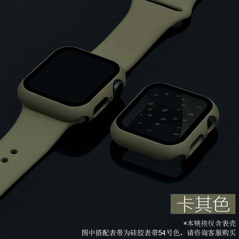 Apple Watch Series 5 Coque Étui Très Mince Tempérer Tout Compris Membrane Bleu