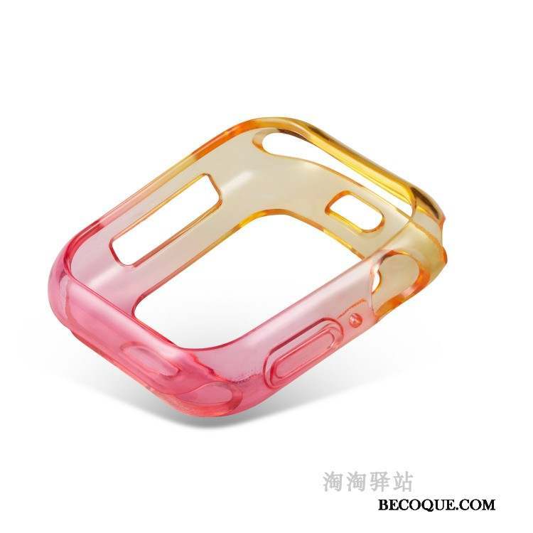 Apple Watch Series 5 Fluide Doux Protection Silicone Incassable Coque Bicolore