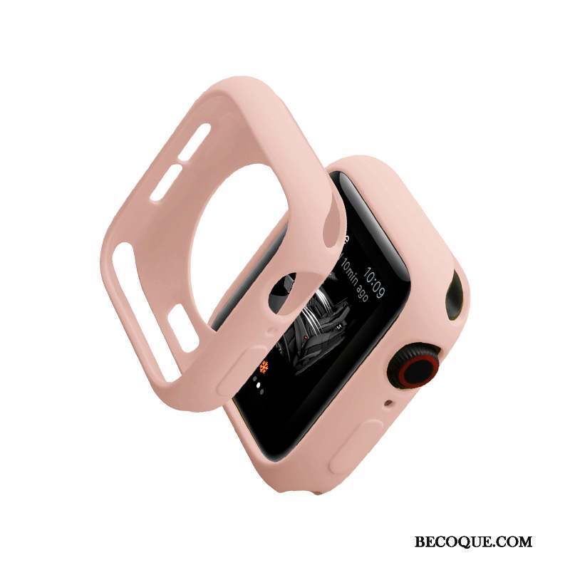 Apple Watch Series 5 Noir Étui Marque De Tendance Très Mince Coque Silicone