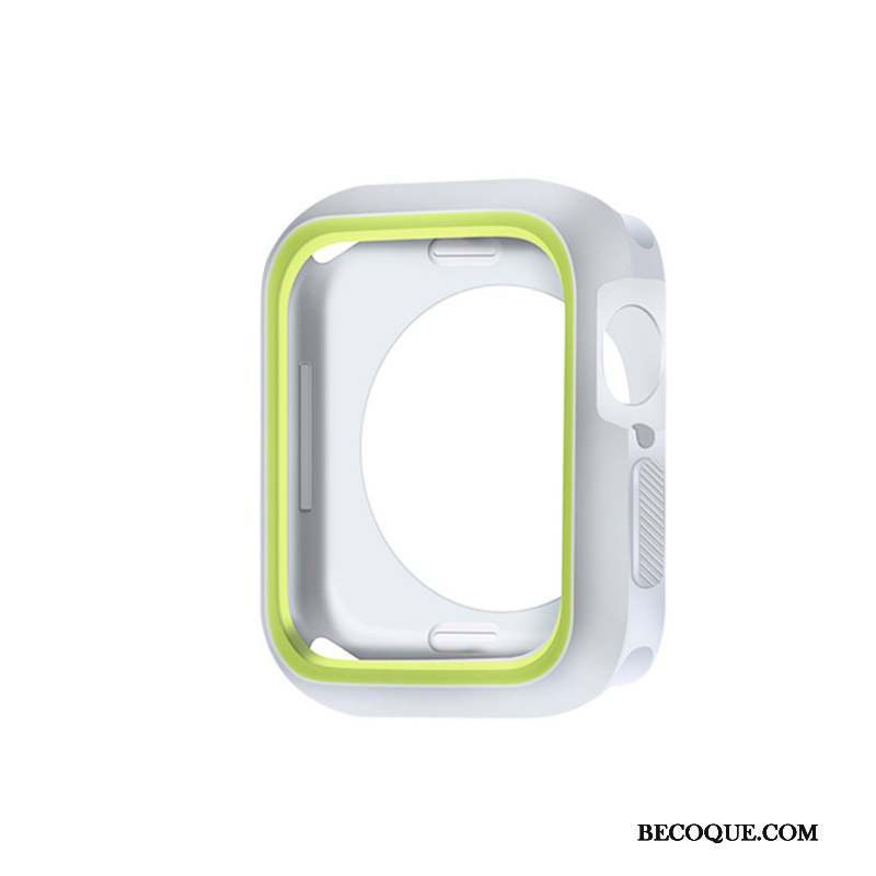 Apple Watch Series 5 Silicone Bleu Fluide Doux Coque Protection