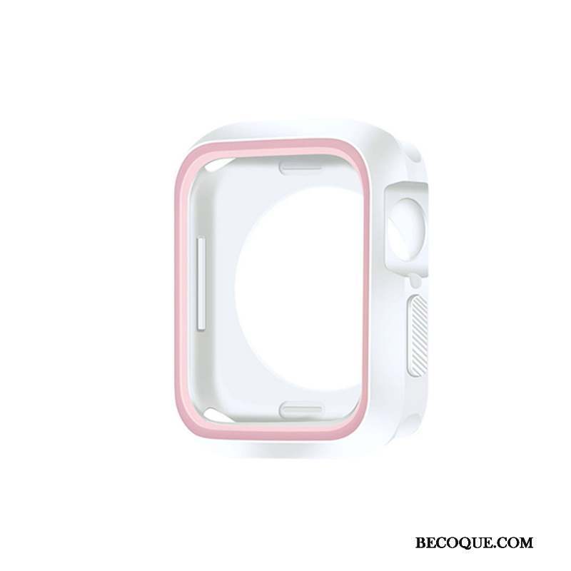 Apple Watch Series 5 Silicone Bleu Fluide Doux Coque Protection