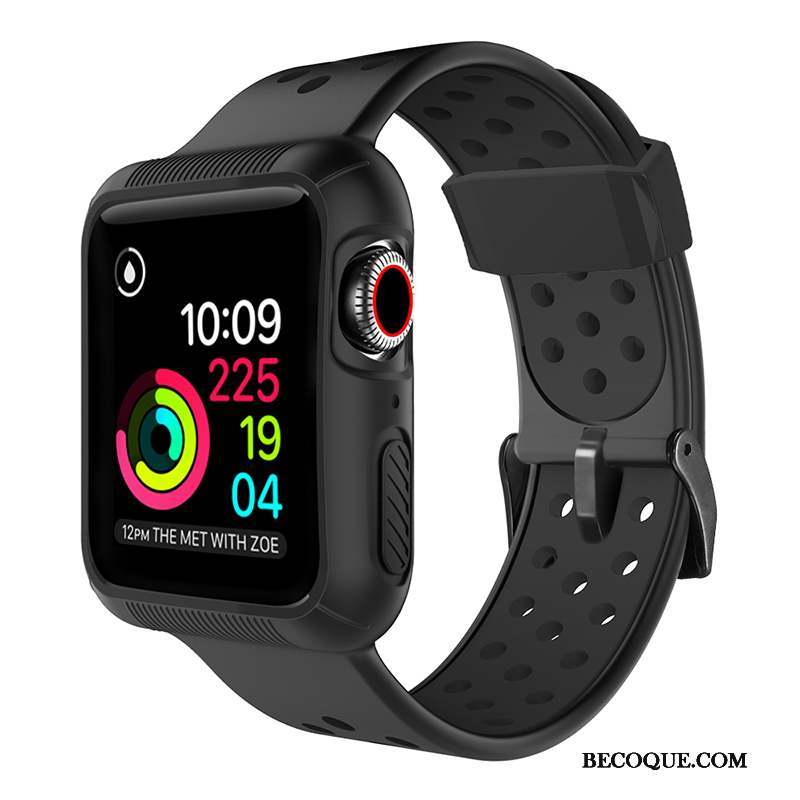 Apple Watch Series 5 Sport Silicone Coque Rouge Protection