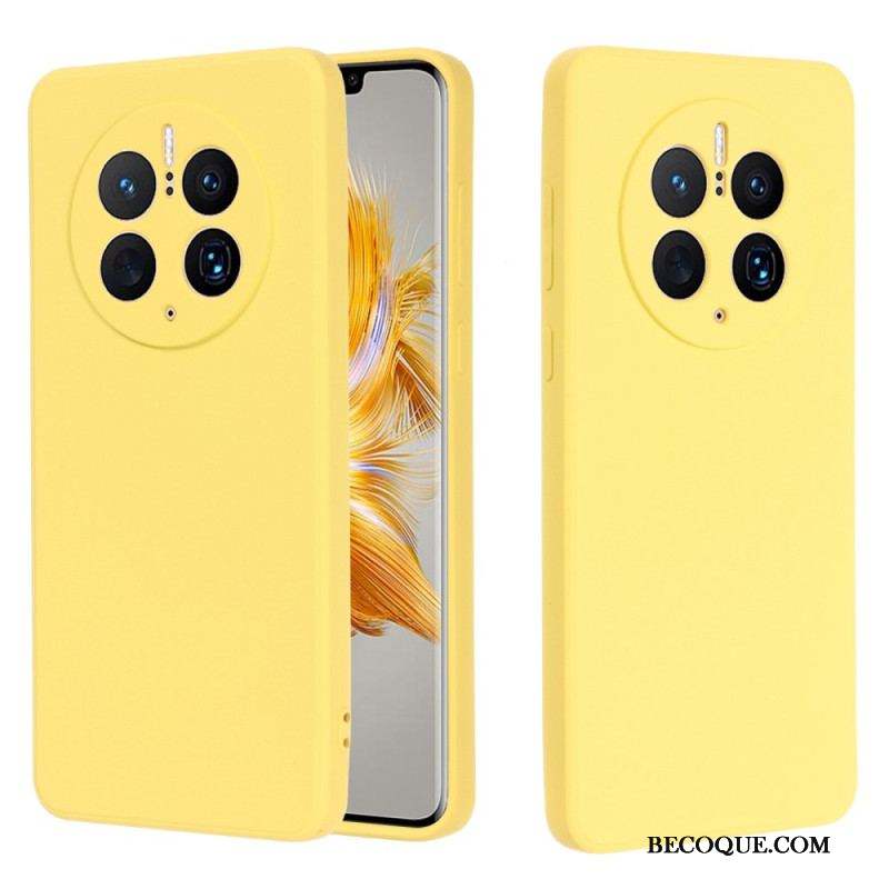 Coque Huawei Mate 50 Pro Silicone Liquide avec Lanière