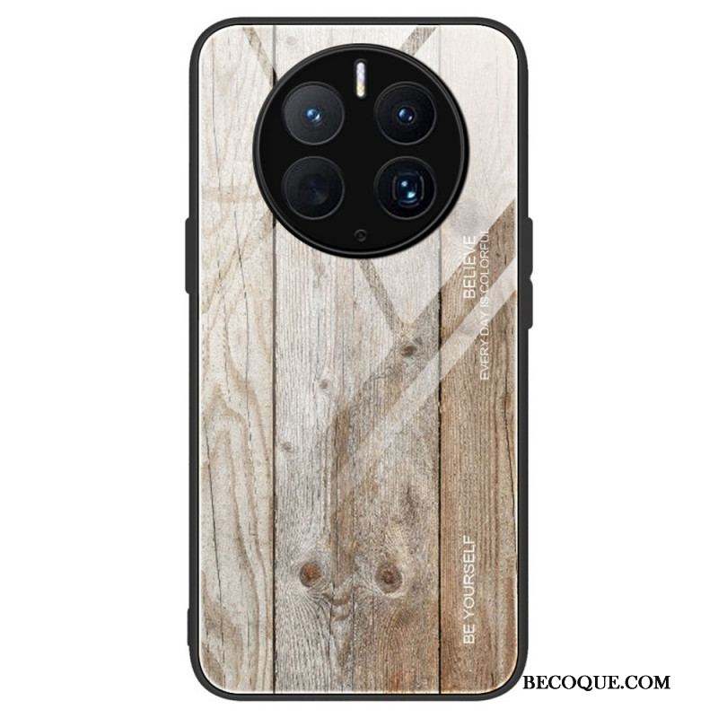 Coque Huawei Mate 50 Pro Verre Trempé Design Bois