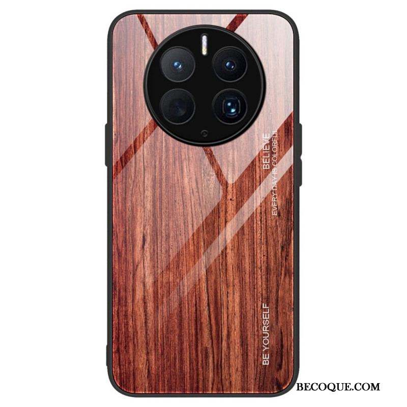 Coque Huawei Mate 50 Pro Verre Trempé Design Bois