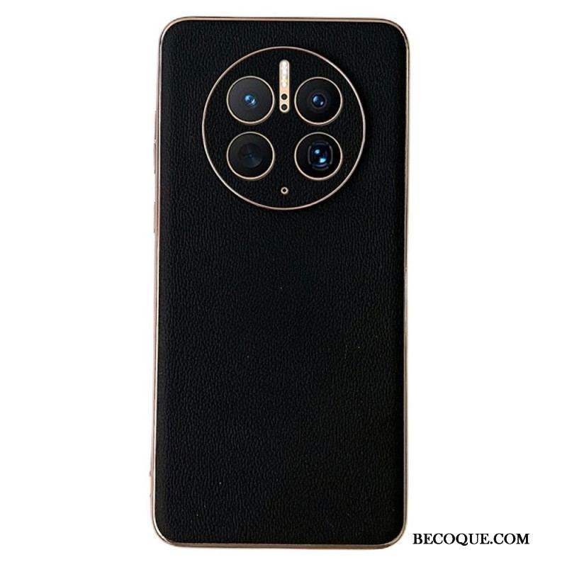 Coque Huawei Mate 50 Pro Véritable Cuir Élégance