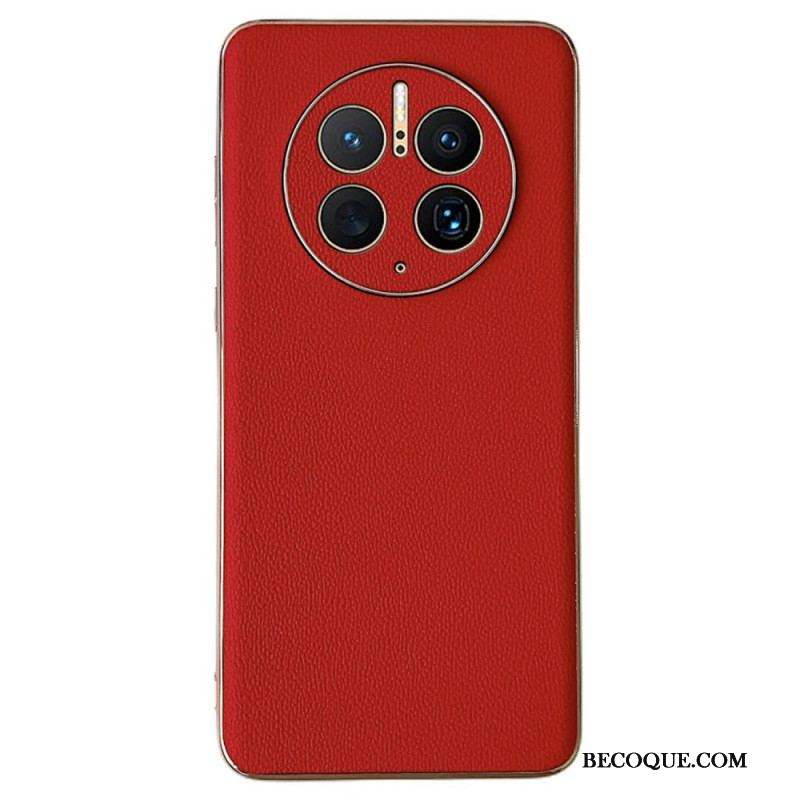 Coque Huawei Mate 50 Pro Véritable Cuir Élégance