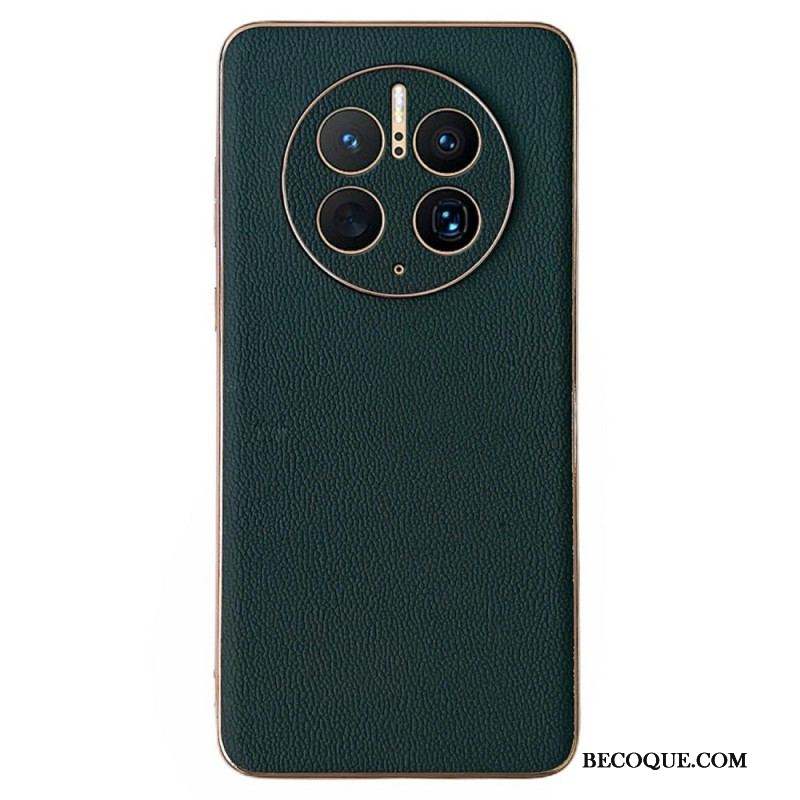 Coque Huawei Mate 50 Pro Véritable Cuir Élégance