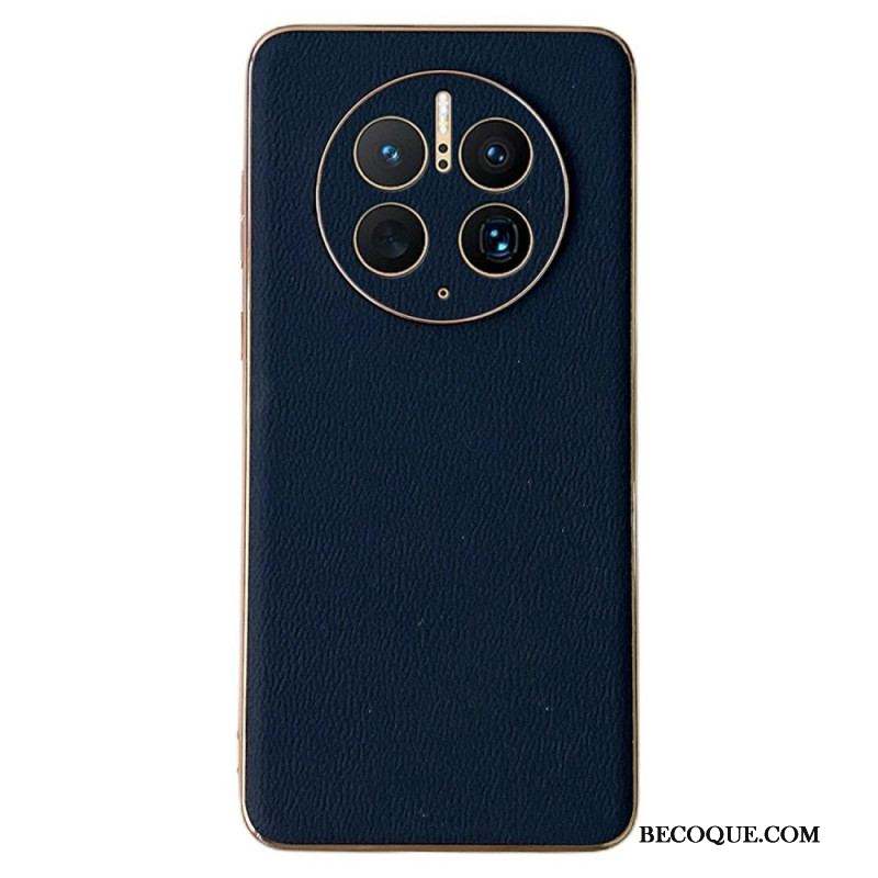 Coque Huawei Mate 50 Pro Véritable Cuir Élégance