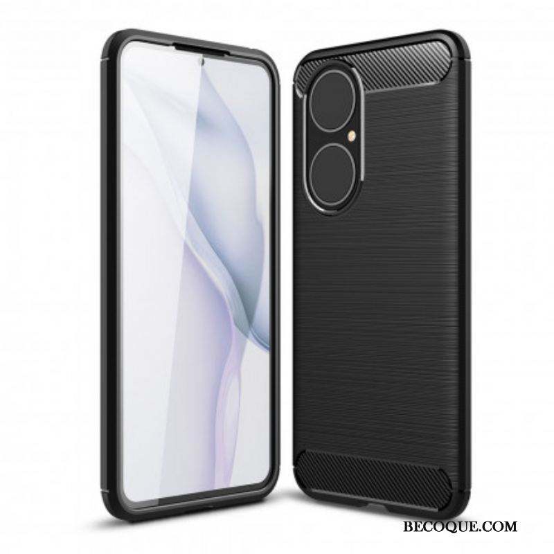 Coque Huawei P50 Fibre Carbone Brossée