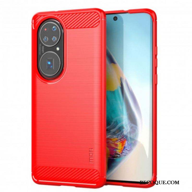 Coque Huawei P50 Pro Fibre Carbone Brossée MOFI