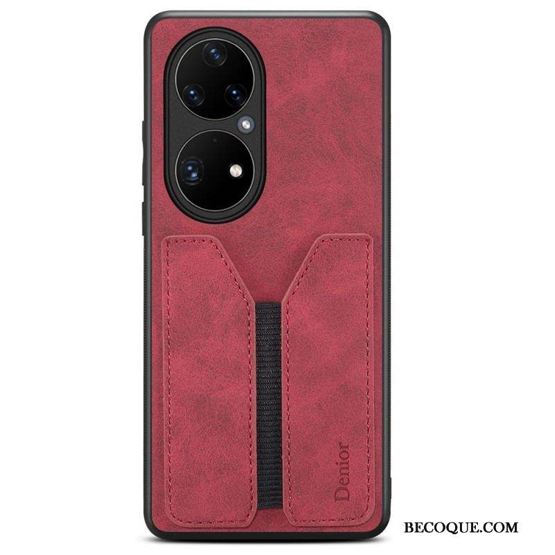 Coque Huawei P50 Pro Porte Cartes Élastique Denior