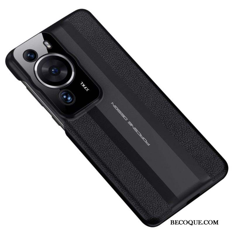 Coque Huawei P60 Pro Cuir Véritable