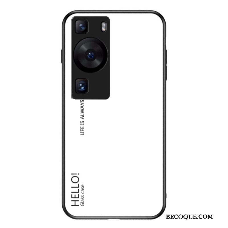 Coque Huawei P60 Pro Verre Trempé Hello