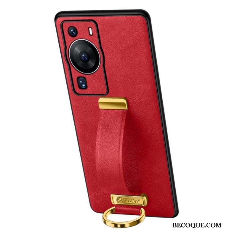 Coque Huawei P60 Pro avec Sangle et Anneau Supports