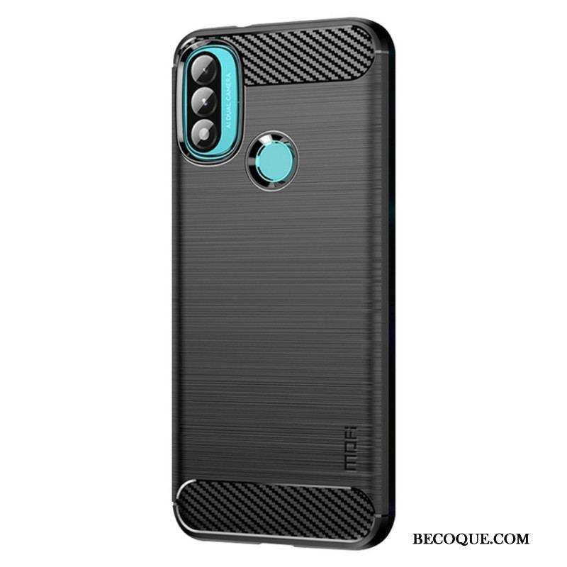 Coque Moto E40 / E30 / E20 Fibre Carbone Brossée MOFI