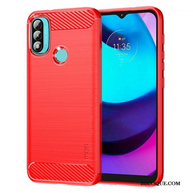 Coque Moto E40 / E30 / E20 Fibre Carbone Brossée MOFI