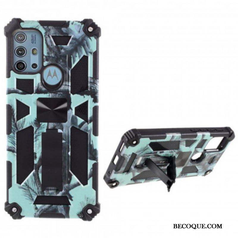 Coque Moto G30 / Moto G10 Camouflage Support Amovible