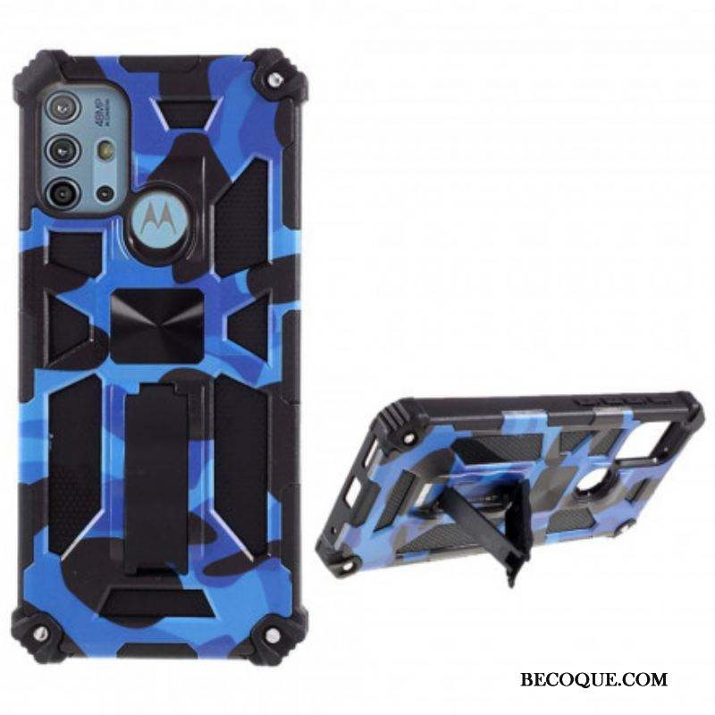 Coque Moto G30 / Moto G10 Camouflage Support Amovible