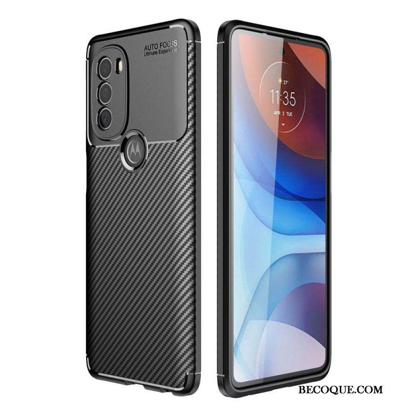 Coque Moto G71 5G Flexible Fibre Carbone