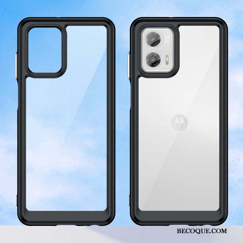 Coque Moto G73 5G Hybride Transparente