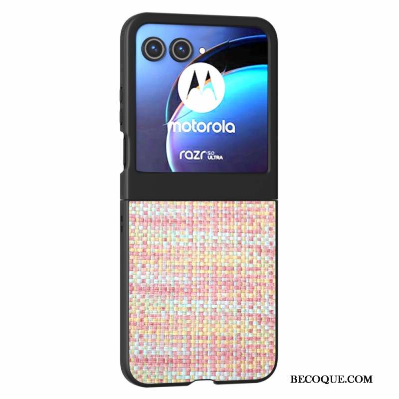 Coque Motorola Razr 50 5G Texture à Carreaux