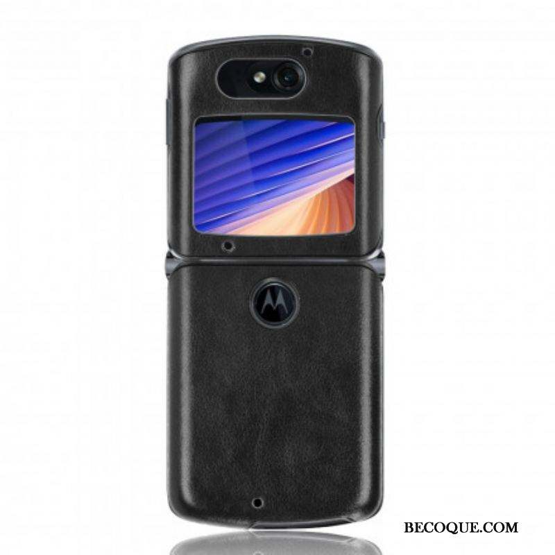 Coque Motorola Razr 5G Simili Cuir Litchi