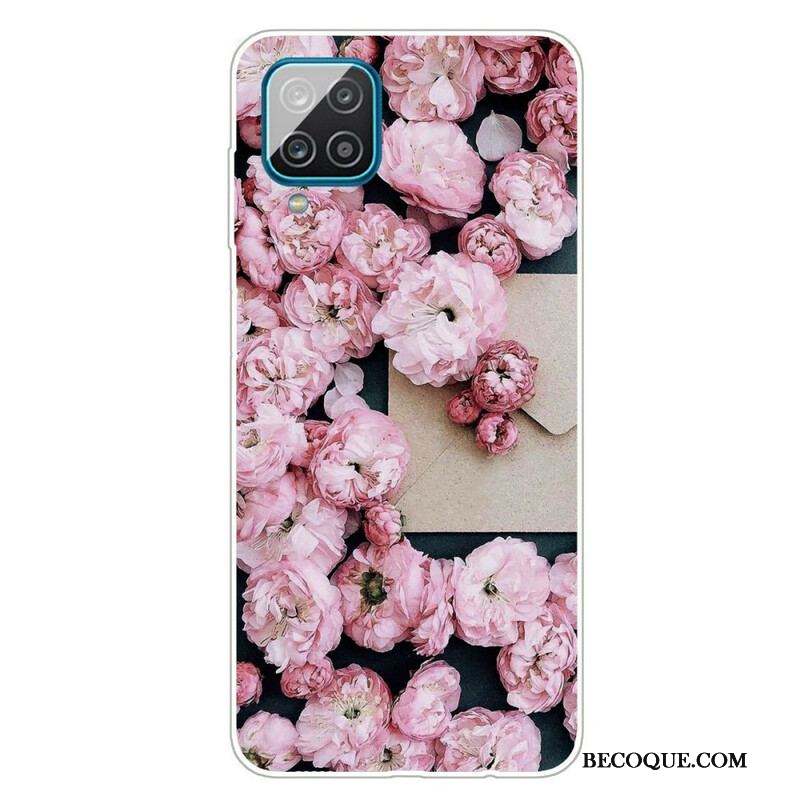 Coque Samsung Galaxy A12 / M12 Fleurs Intenses