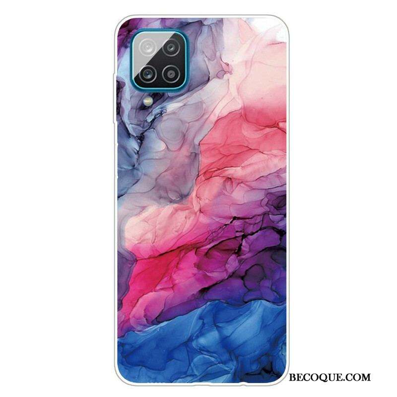 Coque Samsung Galaxy A12 / M12 Marbre Coloré