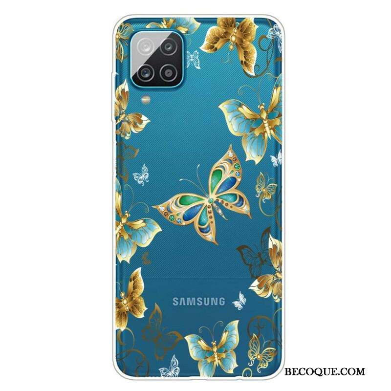 Coque Samsung Galaxy A12  / M12 Papillons Design