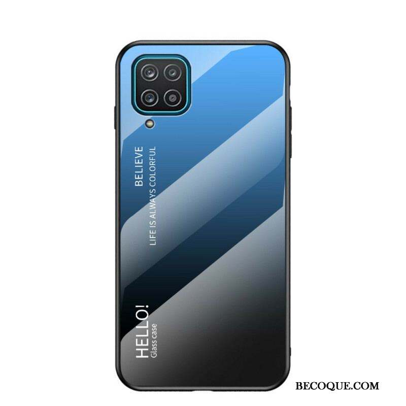 Coque Samsung Galaxy A12 / M12 Verre Trempé Hello