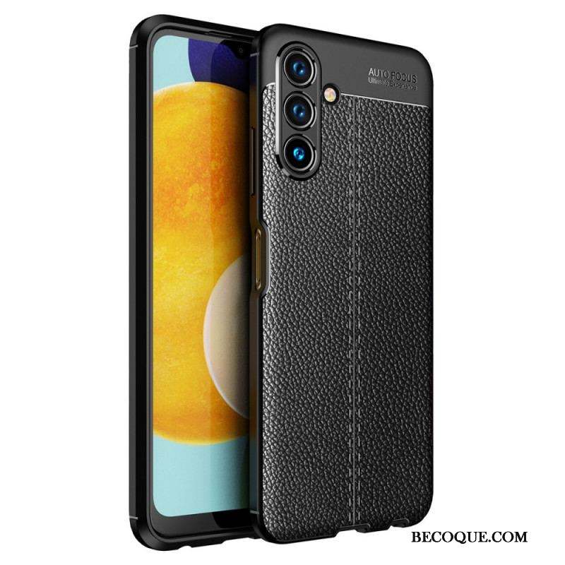 Coque Samsung Galaxy A13 5G / A04s Effet Cuir Litchi Double Line