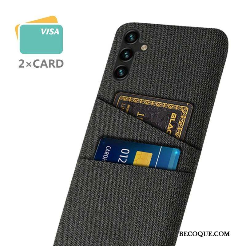 Coque Samsung Galaxy A14 5G / A14 Tissu Porte-Cartes