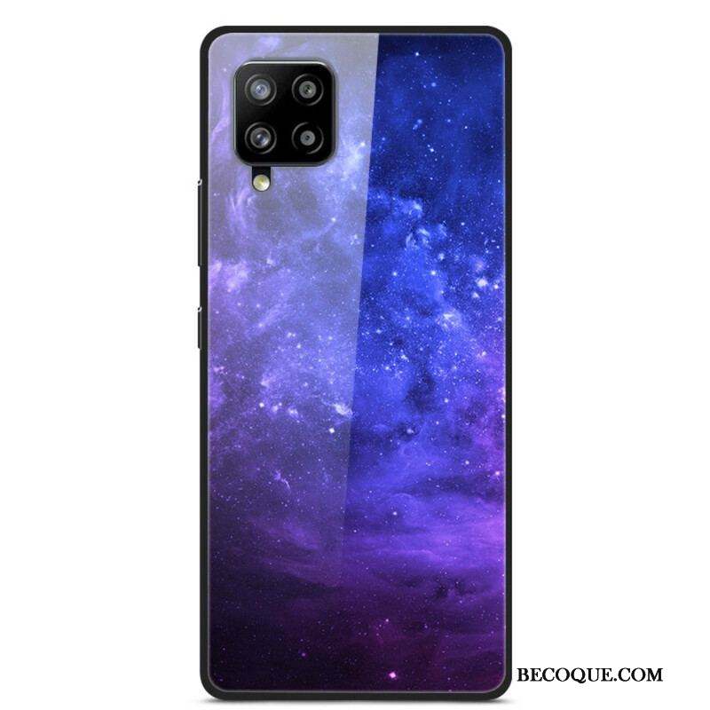 Coque Samsung Galaxy A42 5G Verre et Silicone Galaxie