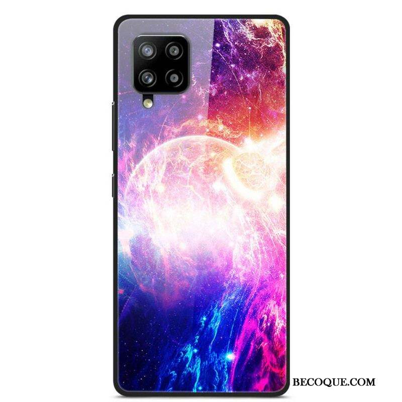 Coque Samsung Galaxy A42 5G Verre et Silicone Planètes en feu