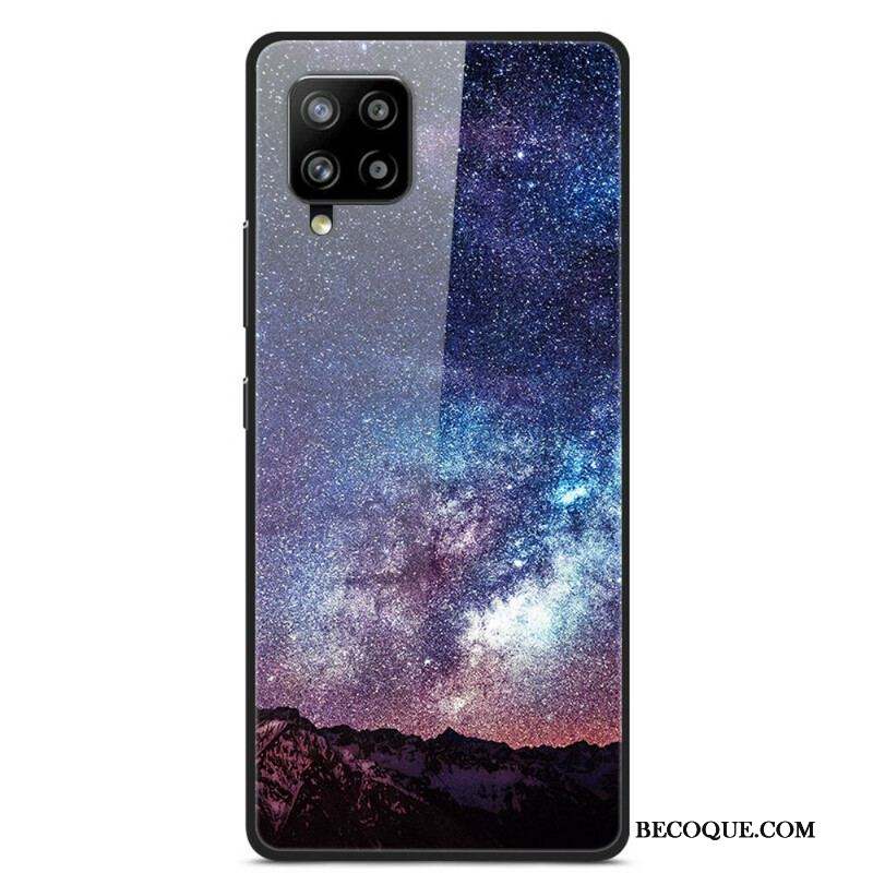 Coque Samsung Galaxy A42 5G Verre et Silicone Planètes en feu