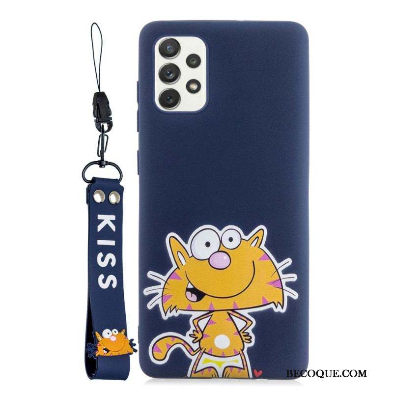 Coque Samsung Galaxy A53 5G Cartoon avec Lanière