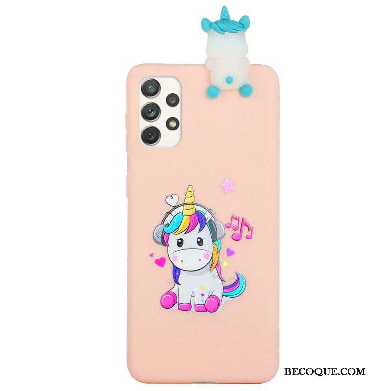 Coque Samsung Galaxy A53 5G Licorne Fun 3D