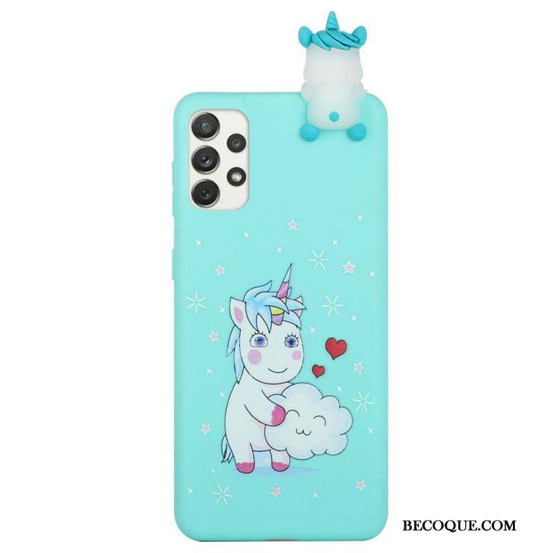 Coque Samsung Galaxy A53 5G Licorne Fun 3D