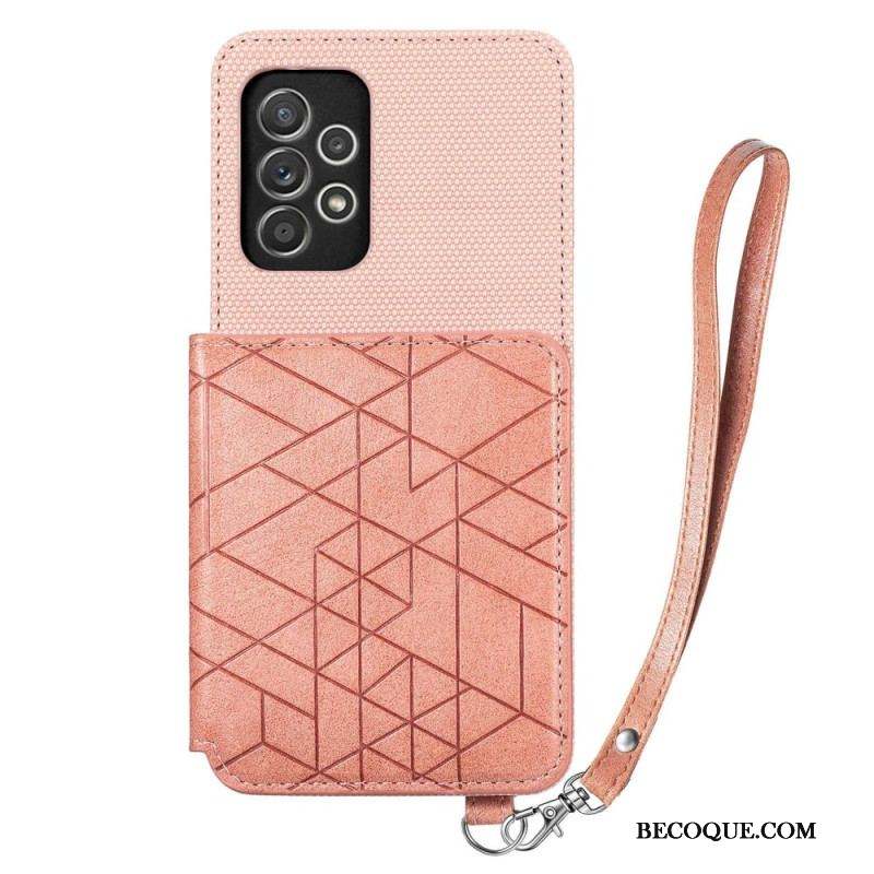 Coque Samsung Galaxy A53 5G Porte-Cartes à Lanière