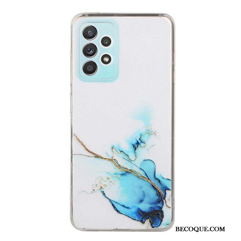 Coque Samsung Galaxy A53 5G Silicone Effet Marbré