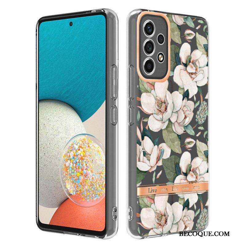 Coque Samsung Galaxy A53 5G Transparente Florale